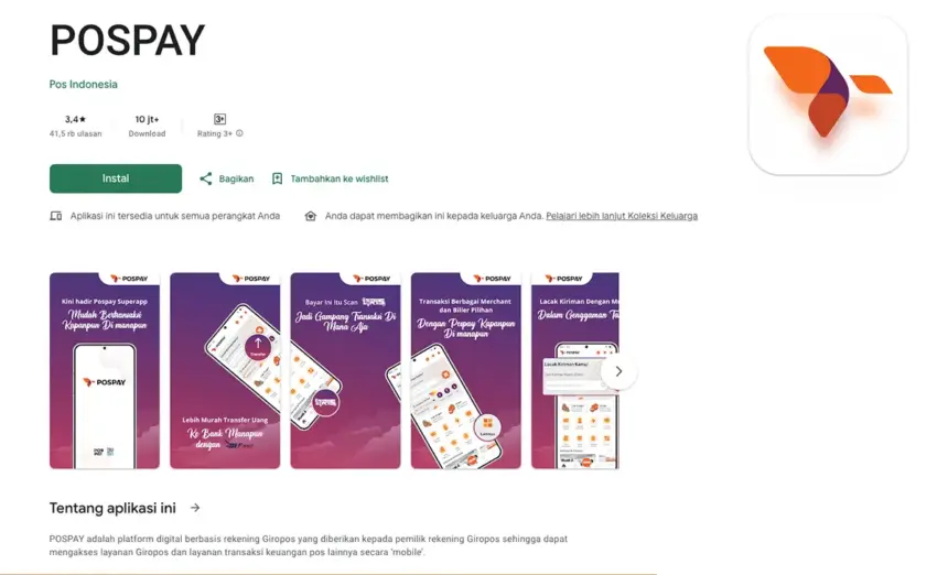 cara cek bus di pospay