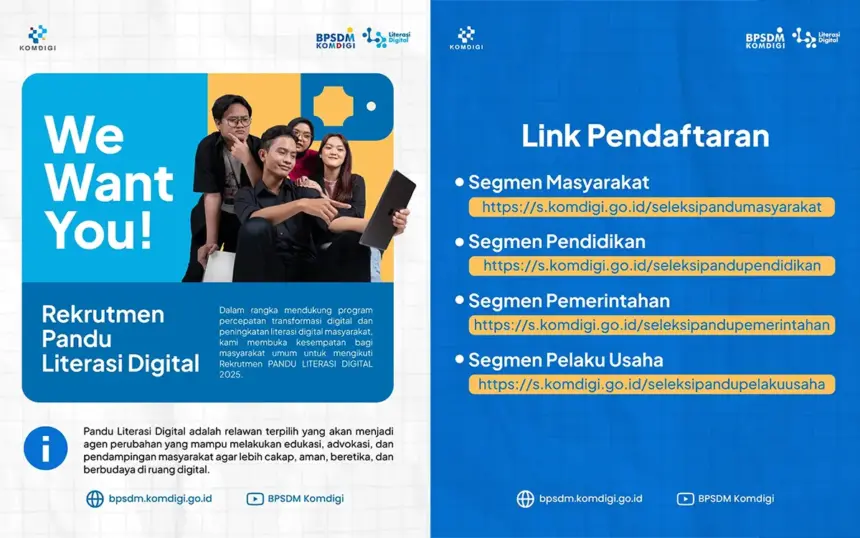 rekrutmen pandu literasi digital 2025