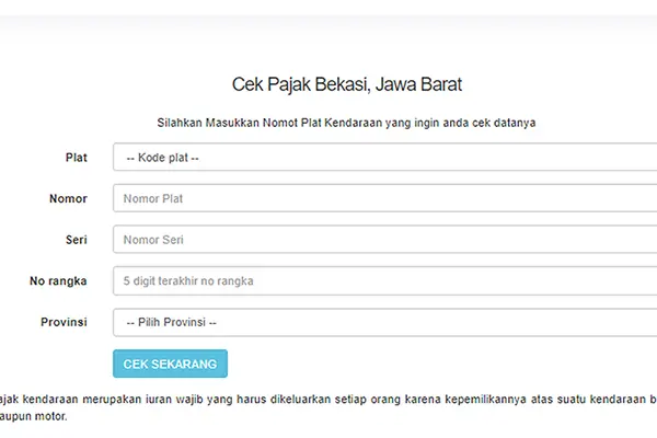 bayar pajak kendaraan bermotor